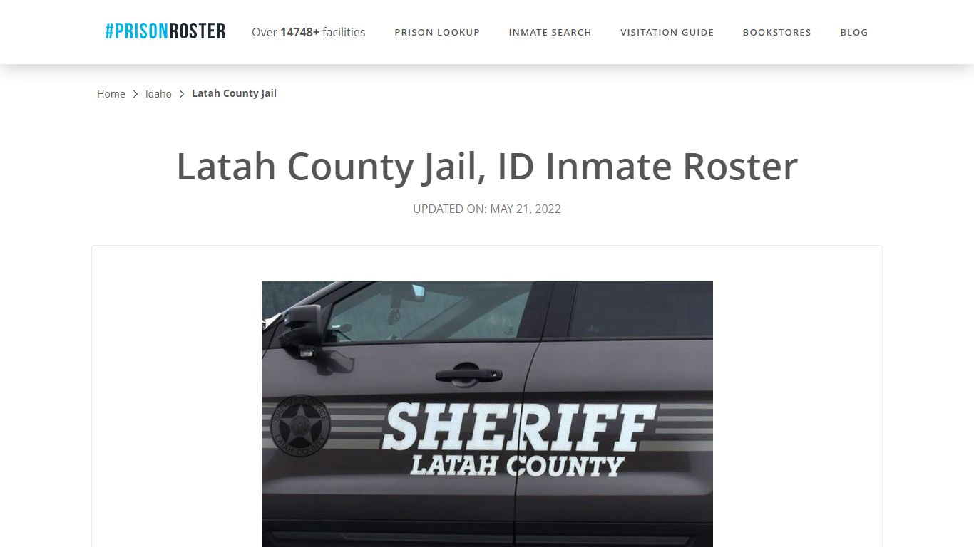 Latah County Jail, ID Inmate Roster